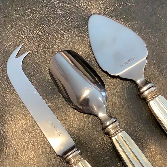 Godinger designed by Ann Cichon Dallas Green marble cheese board set with box! - Picture 14 of 16